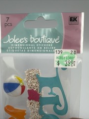 Jolee’s Florida Beach Vacation Travel Scrapbooking Title Waves Stickers NEW