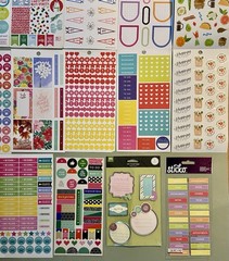 Lot Of 44 Sheets Happy Planner, Recollections, Sticko!