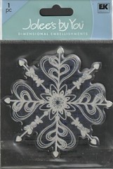 Jolee’s by You 3-D non adhesive Embellishment SNOWFLAKE 69901 FAST FREE SHIPPING