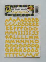 New Vintage Lot of 6 Packs Provo Craft Alphabitties Letters Scrapbook Stickers