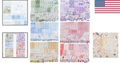 Vibrant Floral Scrapbook Stickers & Papers Set – 480 Pcs for Endless Creativity