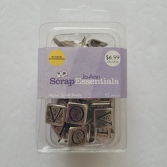 JoAnn Scrap Essentials Alpha Scroll Brads 72pcs 14161