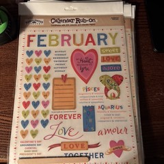 Calendar Rub- Ons. Karen Foster Design. All Twelve Months In The Set. See Pics
