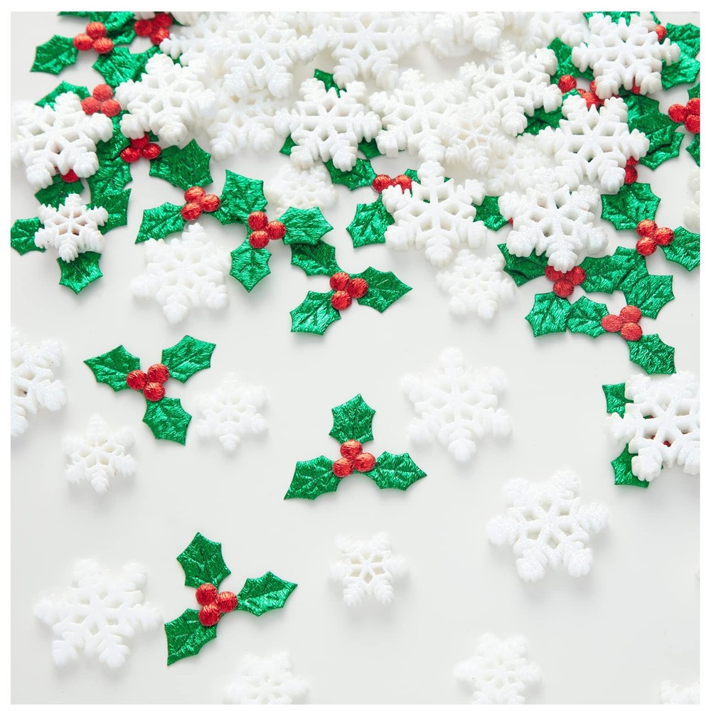 160PCS Mini/Small/Miniature Christmas 160pcs, Traditional Holiday Colors