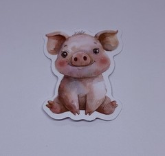 Cute Baby Pig Animal Sticker Vinyl Decal Journal Wall Fun Art Decor Tc9