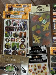 Large Lot Of Jolee’s Boutique Dimensional Halloween Pumpkins Fall Stickers