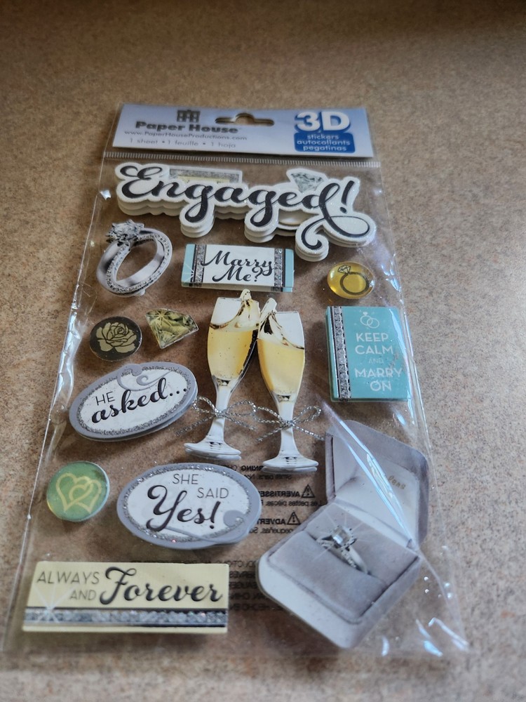 Paper House~Engaged~3D Stickers