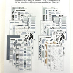 Happy Planner Funky Abstracts Black White Gray NEW Sticker Book 718 Stickers