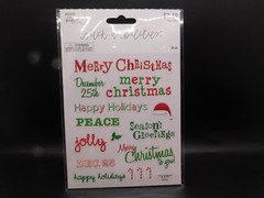 The paper studio stick a bilities Christmas phrases 30pc