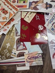 Huge Mixed Lot Christmas + Holidays Sticker Trim Scrapbook Crafting Kit Set