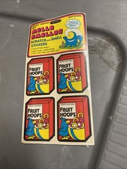 Mello Smellos Scratch and Smell Stickers Sealed Pack Vtg Fruit Hoops Pine Trees