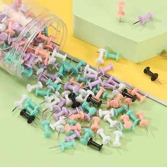 📌400 ALL BLACK📌 Push Pin Plastic Head Steel Point Thumb Tacks Pushpins 📌NEW📌