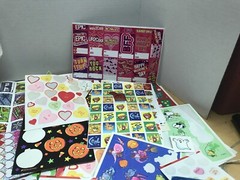 Vtg 80’s Sticker Lot 500+ Hallmark AGC Sandy lion Holiday Lot 3 Halloween Puffy