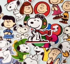 20pcs Snoopy & Friends Stickers Cute Cartoon Vinyl Decals for Laptop Waterproof