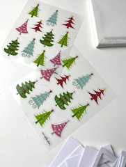 Christmas Craft And Scrapbooking Embellishments and Stickers Lot
