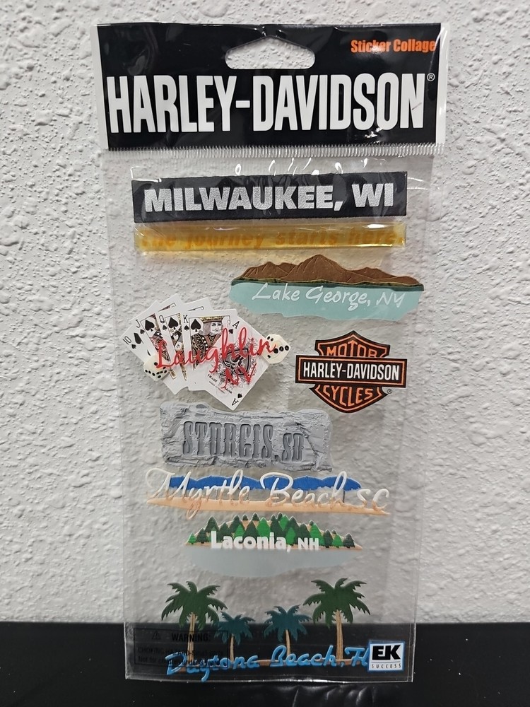Jolee’s Boutique Harley Davidson Destinations 3D Stickers Scrapbooking