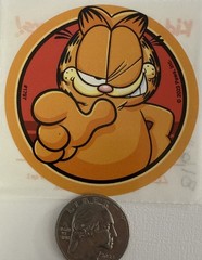 GARFIELD CIRCLE #3 Stickers Nickelodeon•Animal•Cat•Chubby•Cartoon•Card Making•