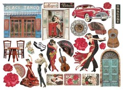Stamperia DESIRE Die Cuts Chipboard Ship and Treasure 28pc DFLDC66