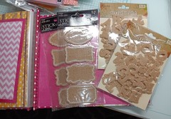 Pre made Paper Studio 8×8 scrapbook plus embellishments