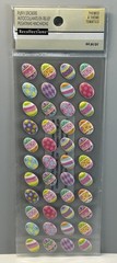 Recollections COLORFUL EASTER EGGS Puffy Stickers 44 Stickers