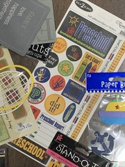 Scrapbook Embellishment School Holiday Sports Sticker Lot Frames Paper Borders