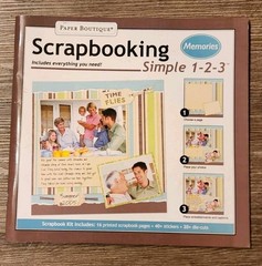 New Paper Boutique Scrapbooking Kit MEMORIES 16 Pages, 40 Stickers & 20 Die-Cuts