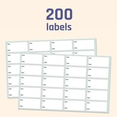 Food Date Storage Labels Removable Freezer Label for Containers, 1×2 Inch 200Pcs