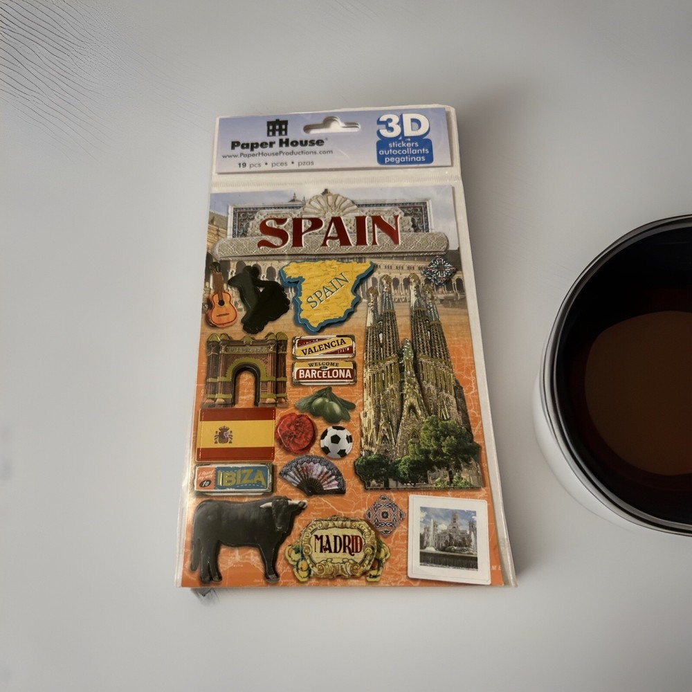 Paper House 2D Stickers ~ Travel Destinations….Spain