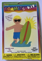 SURFER BOY Foamies Kit (7pc) Darice•Surfboard•Waves•Beach •Ocean•Vacation•Water•