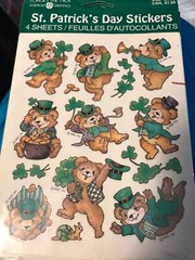 Your Choice One NOS Holiday Stickers-St. Pats, Valentine, (Easter scratch&sniff)