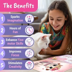 Sticker Dress Up Kitten – Kids Activity and Sticker Book Learn Fashion Design fo