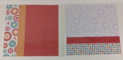 Scrapbook Lot Pages Bright Colors Family Kids Cut Outs 12×12 Paper Makes 16 Page