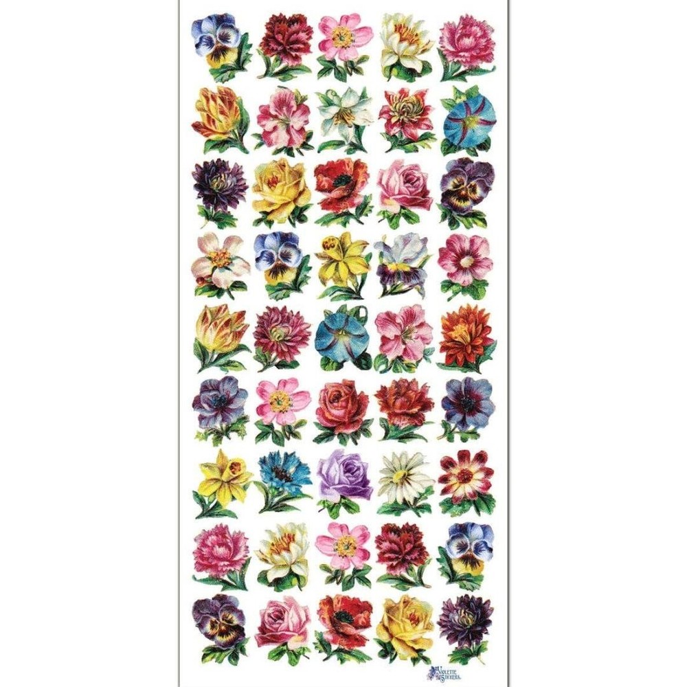 Violette Stickers – Mini Flowers – Colorful Floral Sticker Sheet – Planners