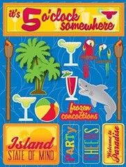 Tropical Its Five O’Clock Signature Series Stickers Set