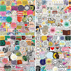 220Pcs Inspirational Christian Stickers, Waterproof Bible Verse Jesus Stickers f