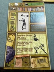 Set 4pc Gypsies Architextures Parchment Rub-Ons 18″X24″