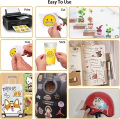 Versatile 25-Count Waterproof Printable Vinyl Sheets – Perfect for DIY Projects