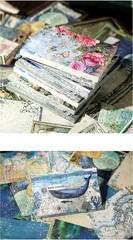 480Pcs Vintage Scrapbook Paper,Rose Manor Scrapbooking Paper for Journaling Supp
