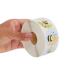 1000 Pieces Bumble Bee Stickers for Kids, Classroom Reward, DIY Crafts, Round…