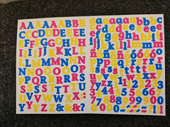 Creative Memories ABC/123 MINI LETTERS/NUMBERS NEW Lots of colors and styles