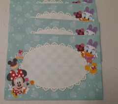 NEW TOKYO DISNEYLAND DISNEY STATIONARY SET PAPERS AND MATCHING ENVELOPES