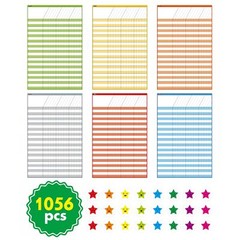 Dry Erase Incentive Chart 6 PCS 1056 Reward Stars 27×15 11×17 Inch Tracking