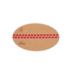 Valentine’s Day to and from Stickers Valentine’s Heart Stickers 1.5″x2.5″