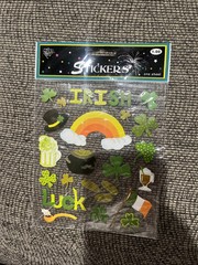 Nicole Saint St Patrick’s Day Irish Stickers New in Package