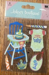 RARE Jolees Happy Birthday Baby Boy I’m 1 Year Old 1st First High Chair Cake 3D