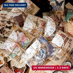 Vintage Scrapbooking Supplies Kit Vintage Stickers for Scrapbooking Journaling A