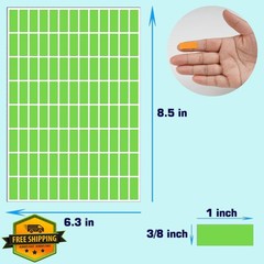 EgretLFsail 1×3/8″ Rectangular Color Labels 2080 Pcs