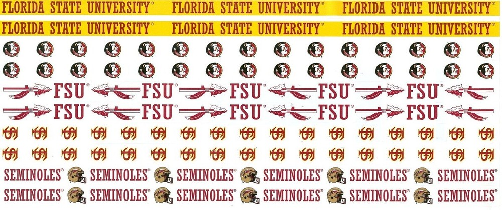 Florida State University Seminoles NCAA Border Scrapbook Stickers 12″