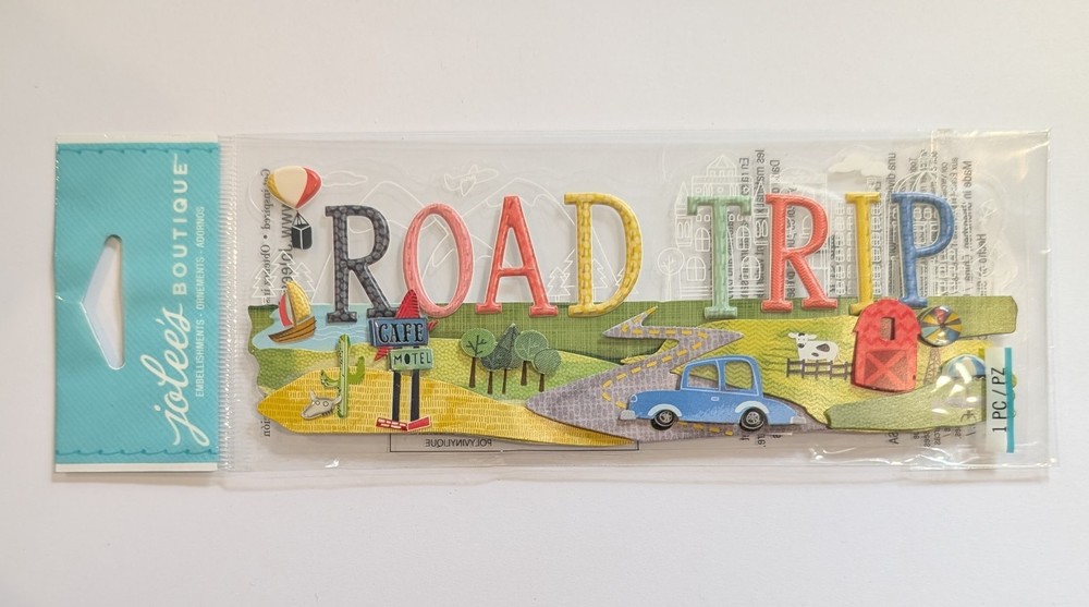 Jolee’s Road Trip Travel Vacation Scrapbooking Title Sticker