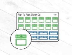 1639~~Road Trip Signs Planner Stickers.